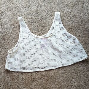 Wild Fable Cream Crochet Crop Top